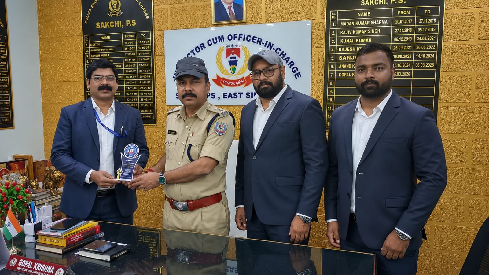 साकची थाना और NHRCCB की मुलाकात में अपराध नियंत्रण और अतिक्रमण समस्या पर समाधान की उम्मीद
